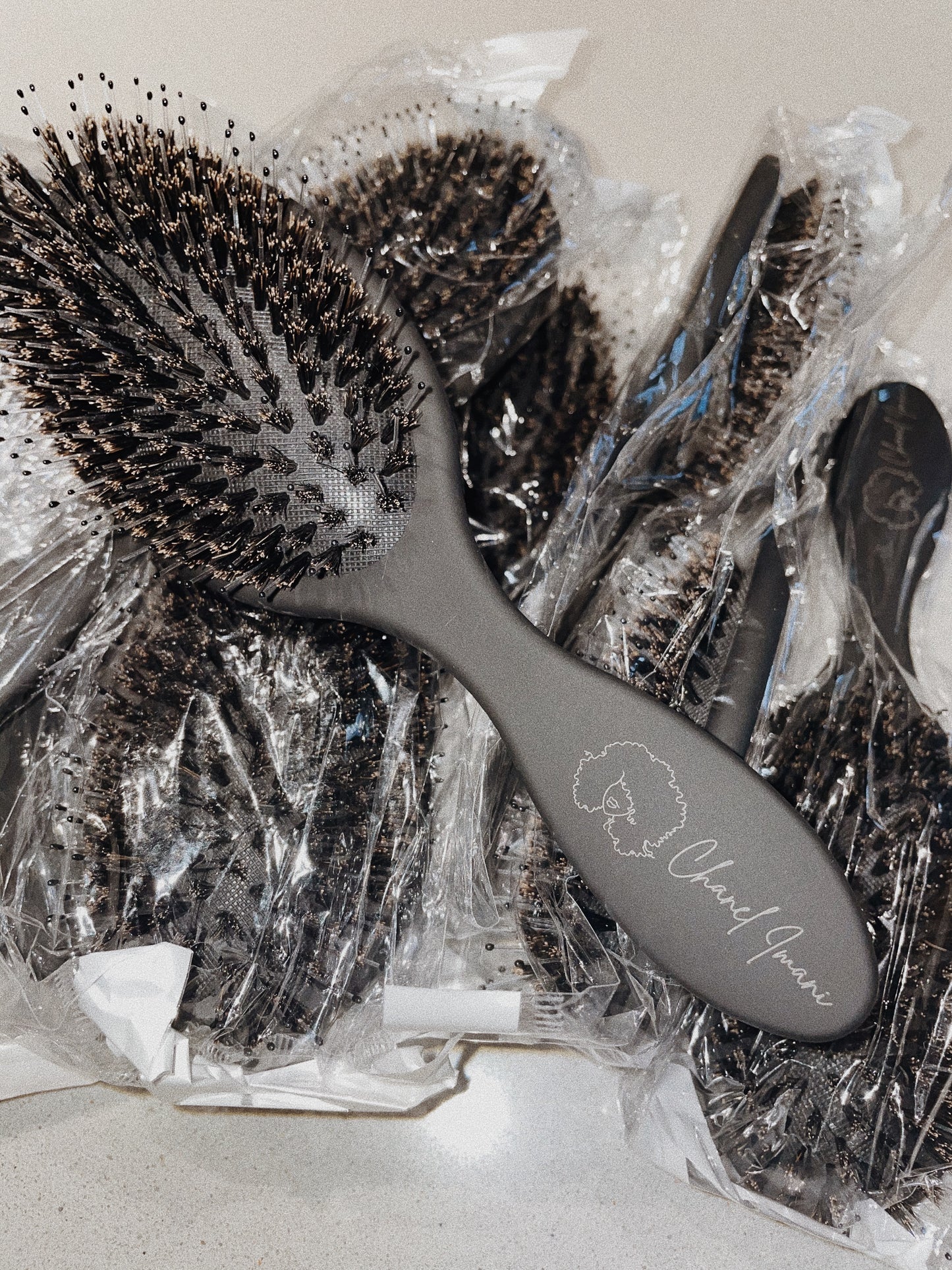 double bristle hair brush